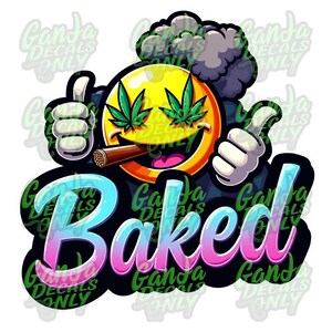 Baked Die cut Sticker