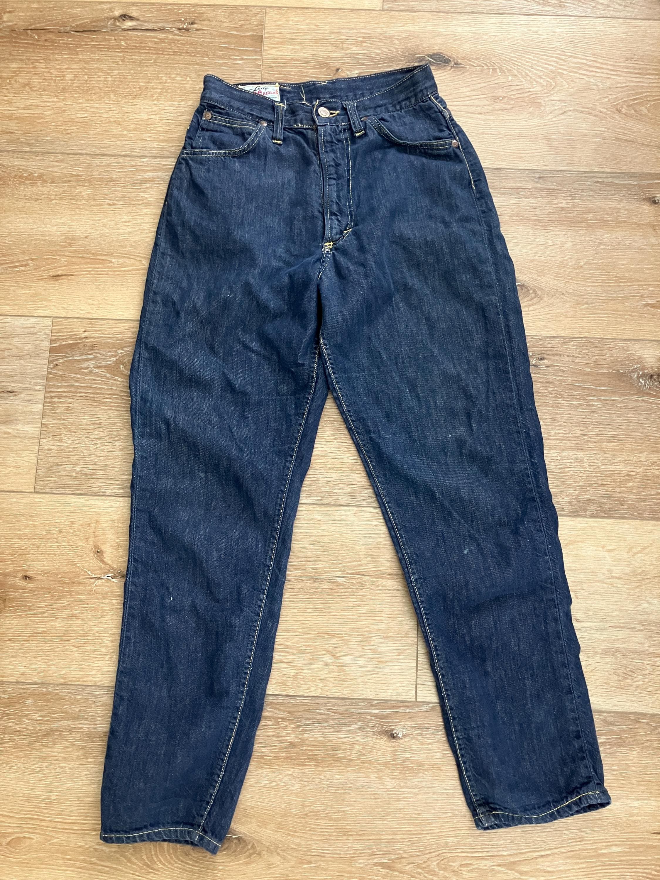 50s〜60s Lee Riders lady denim pants デニム 1950s Lady Lee Riders Jeans – High Waist Blu-fast Denim