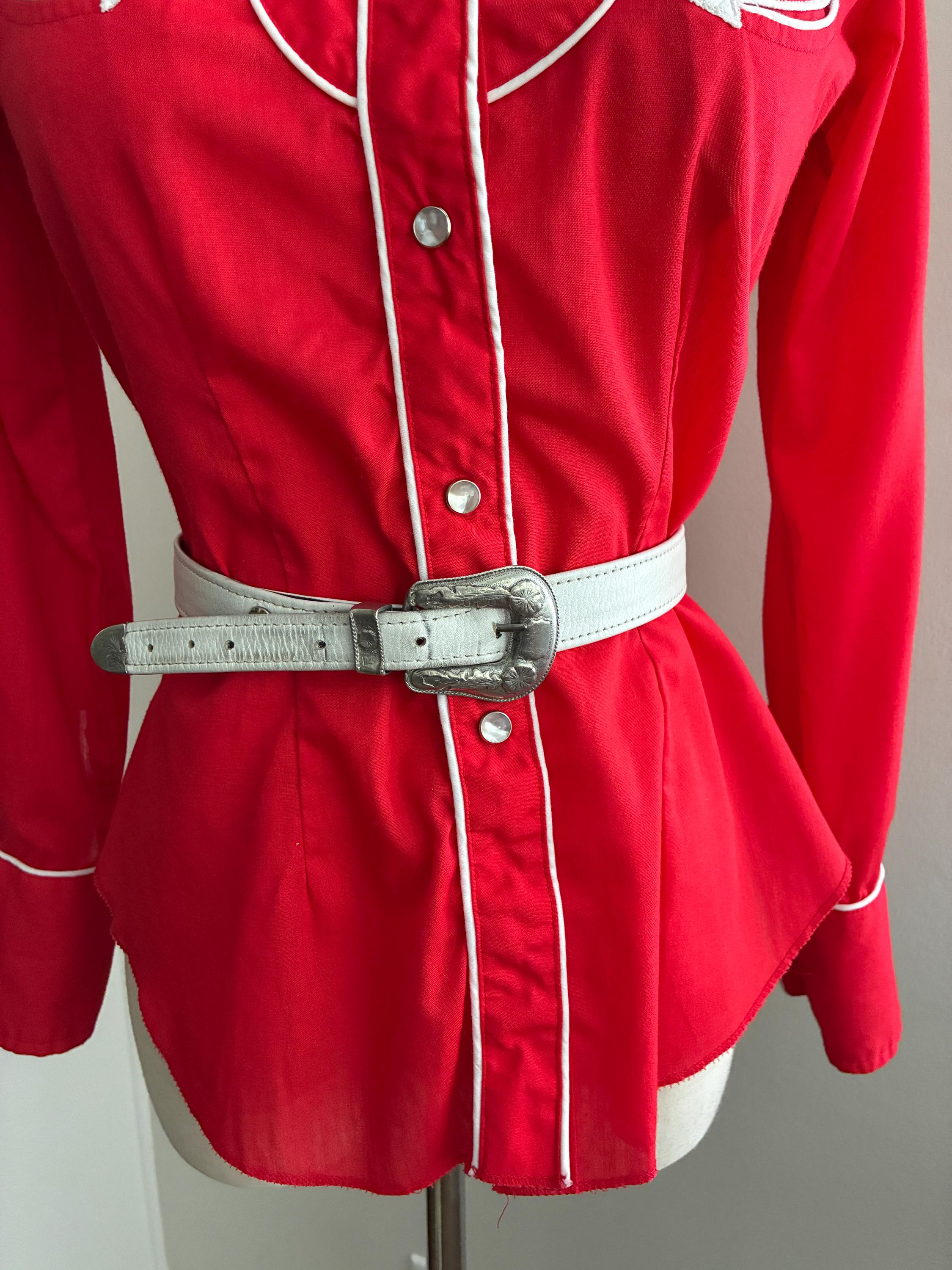 Ann Turk Silver Frog Buckle Belt Glen Miller for Ann Turk Alligator Leather Belt Silver Horse  main image 2