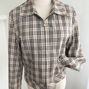 Vintage 90s Benetton Plaid Jacket: Italian Zip-up, Size S - Etsy