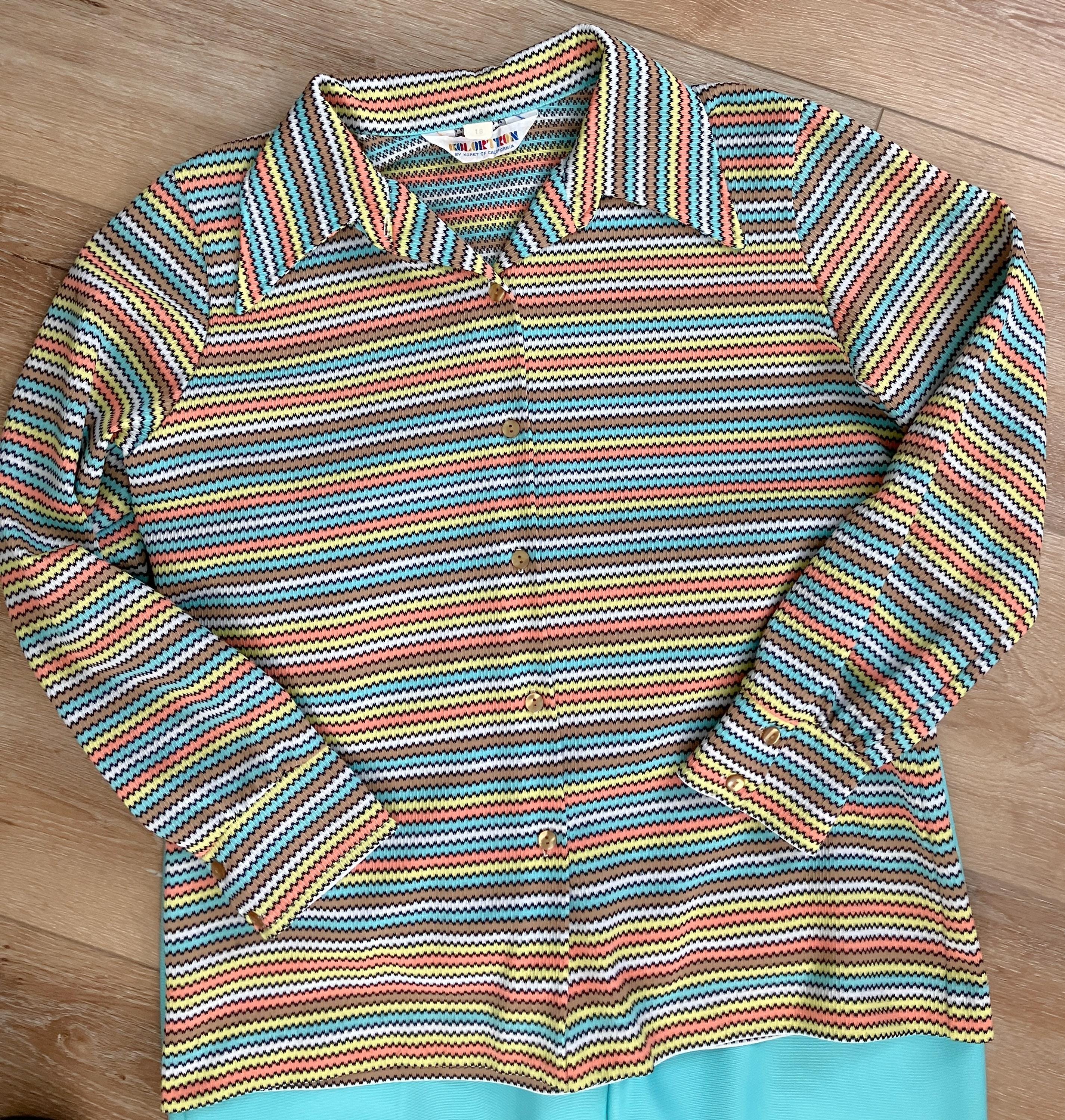 1970s Kolortron by Koret of California Two-piece Outfit