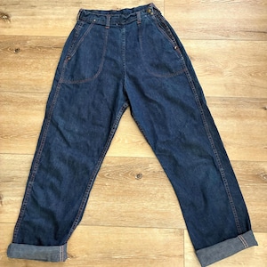 Vintage 1950s Blue Bell Sanforized High Waist Jeans | Size 25–26&quot; Waist