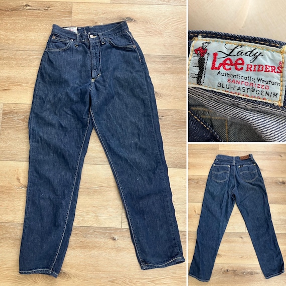 50s〜60s Lee Riders lady denim pants デニム 1950s Lady Lee Riders Jeans – High Waist Blu-fast Denim