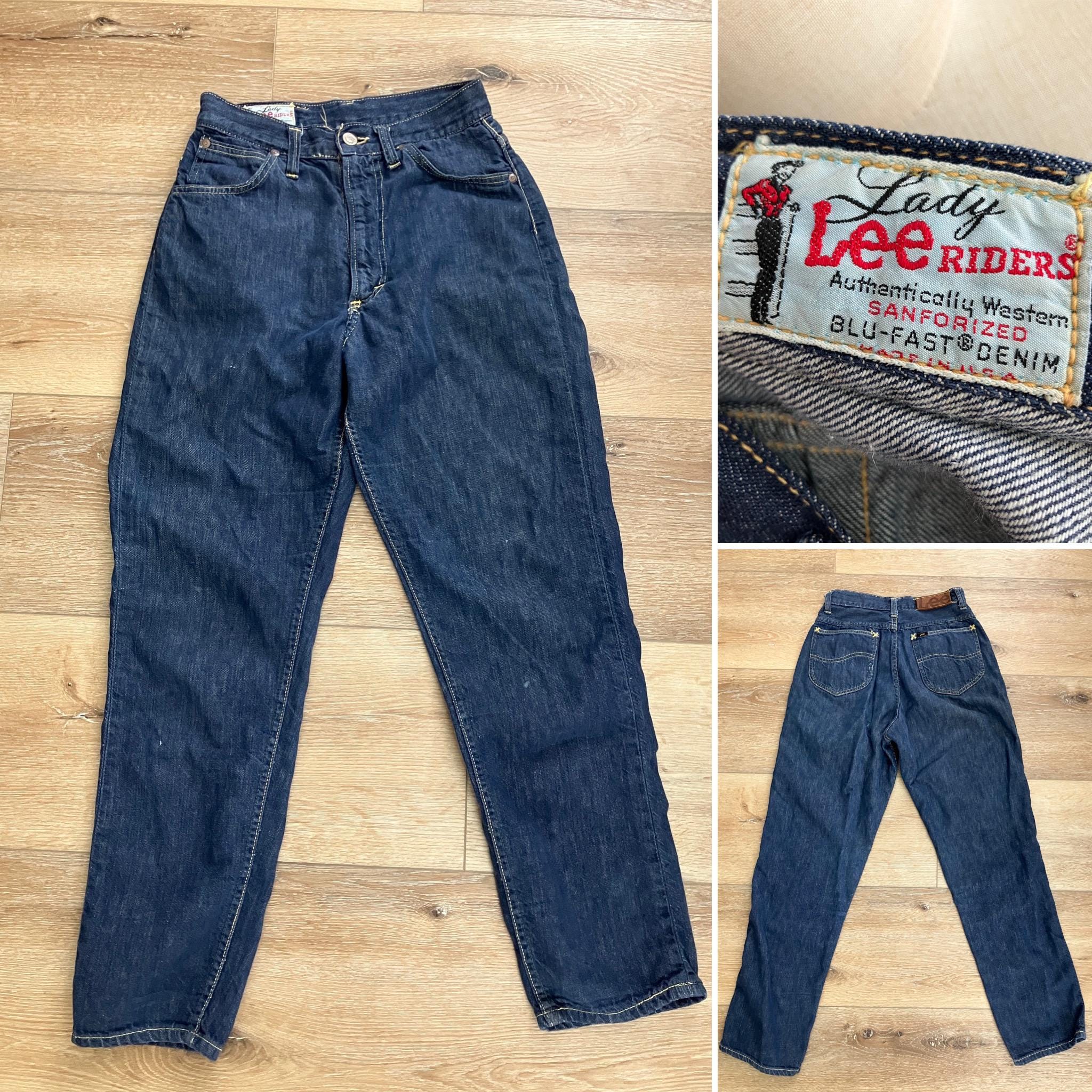 【INSCRIRE*LEE*LESSAGE】COWBOYRIDERSPANTS 1966 Lee Rider Jeans cowboy horse illustration vintage print