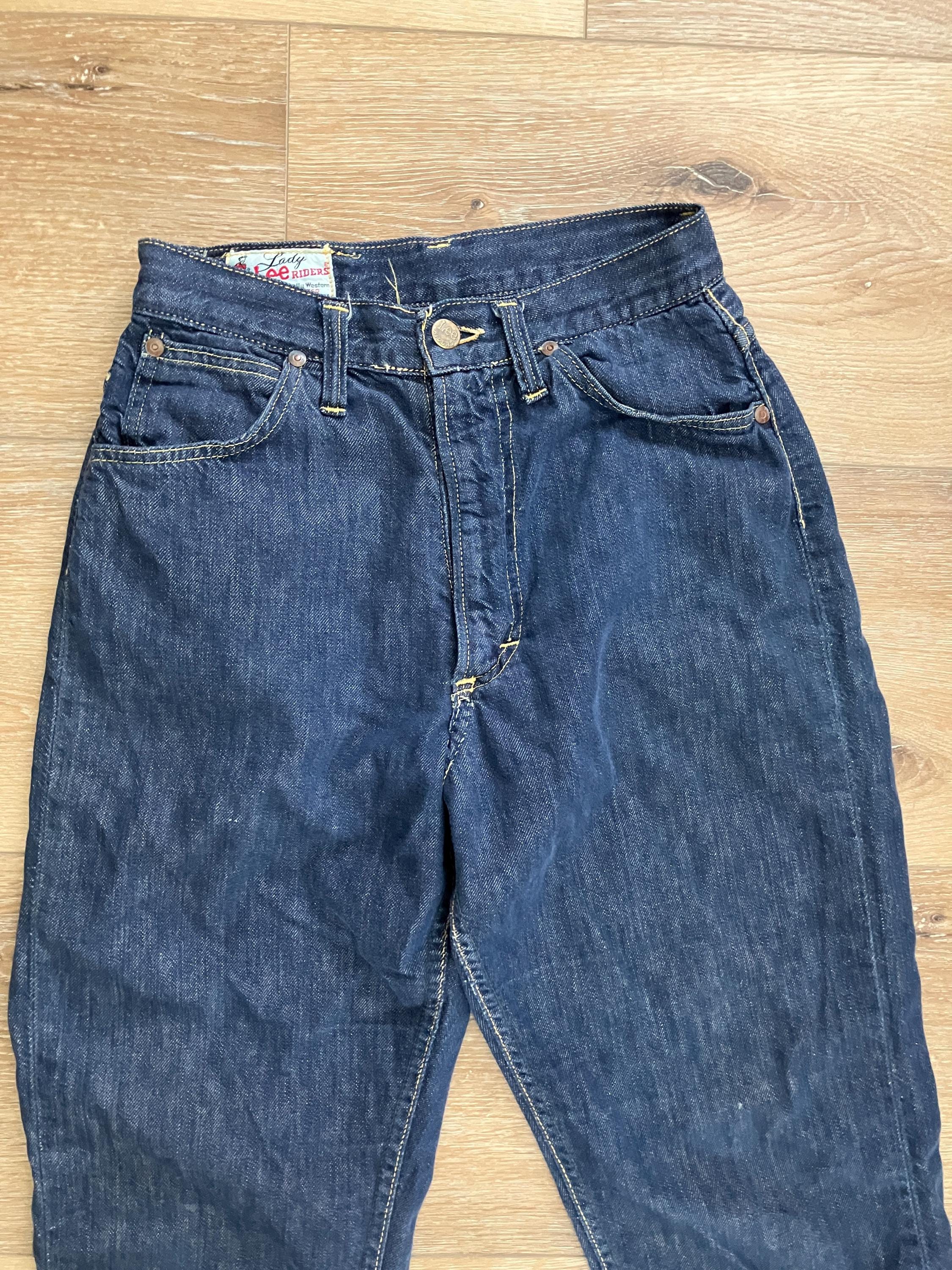 1950s Lady Lee Riders Jeans – High Waist Blu-fast Denim