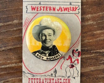 Retro Roy Rogers Anstecknadel: Vintage Cowboy Schmuck