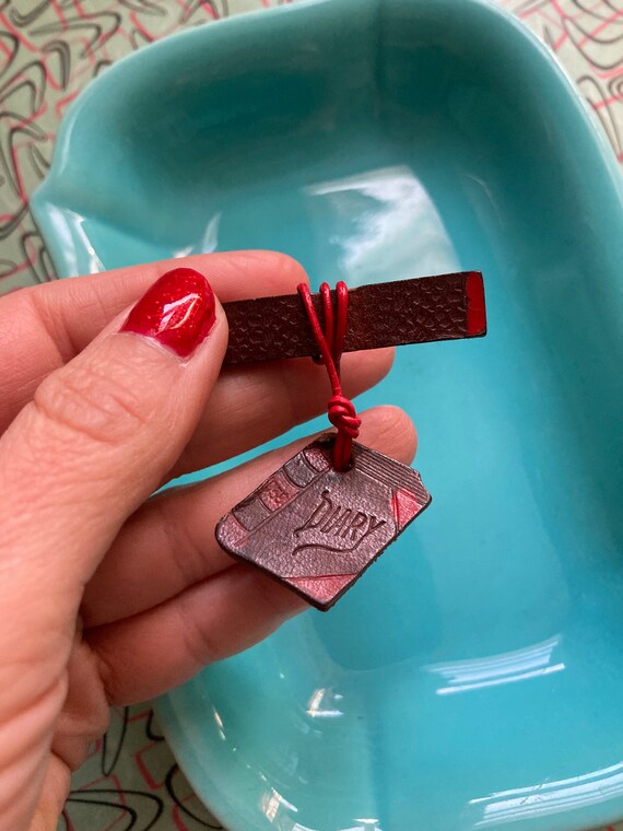 1940s 'Diary' Novelty Leather Brooch