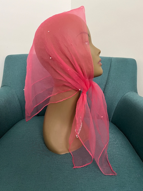 Pink Pleats silk scarf — ktandpaul