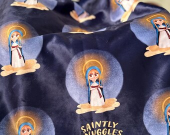 St. Genevieve Blanket: Catholic Saint Gift, Kids Blanket