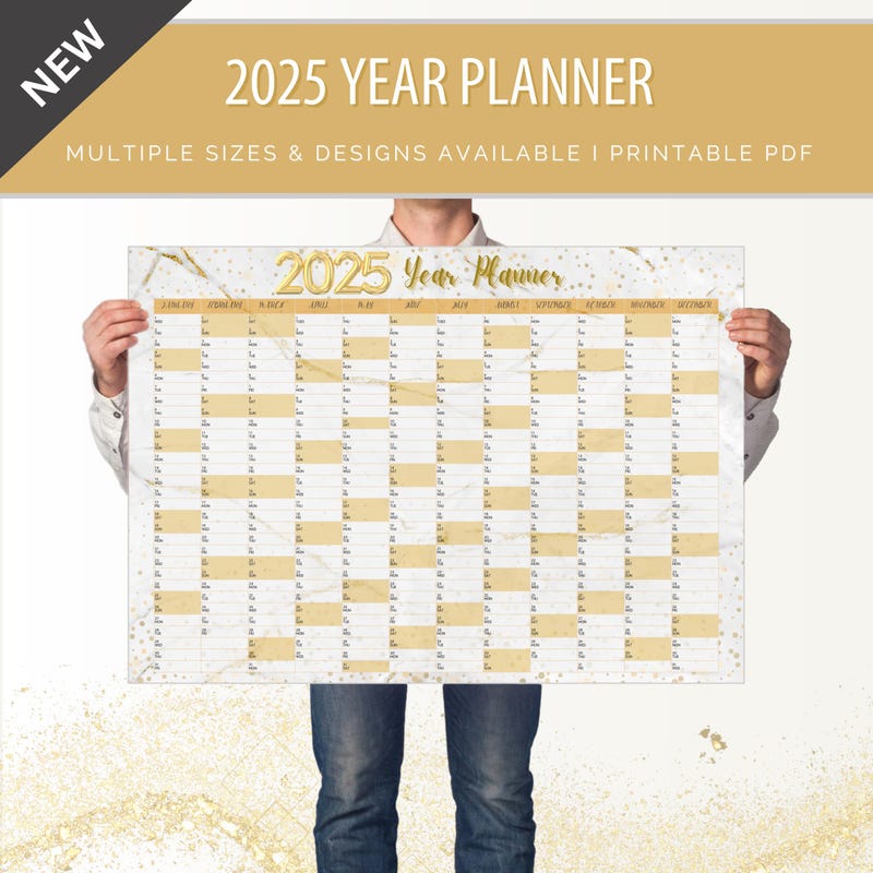 2025 Wall Planner - Etsy UK