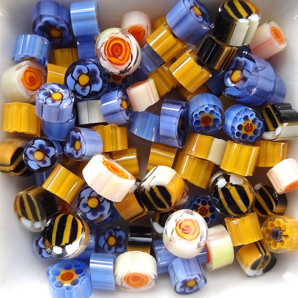 COE 104 Pansy Garden by Lori and Kim Murrini Millefiore Murrine