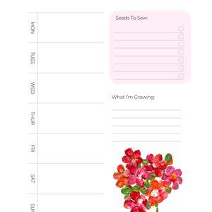 Notitieblok met bloemenmotief, takenlijst, memoblok, briefpapier met natuurthema, bureauonderlegger in klein, middelgroot of groot formaat.