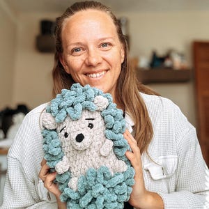 Hedgehog Crochet Stuffed Animal, Handmade Crochet Plushy, Hedgehog Lover, Cute Crochet Animal, Christmas Present for Kids, Gift for Kids