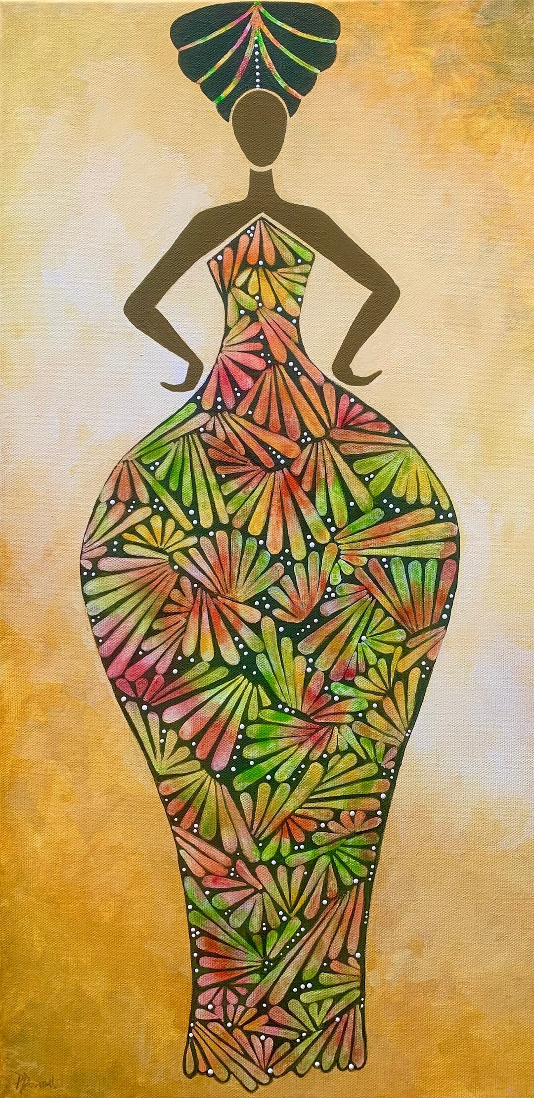 Contemporary African American Art Black Art Acrylic Original Etsy