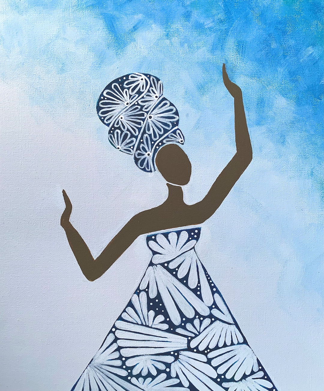 Contemporary African American Art Black Art Acrylic Black Etsy