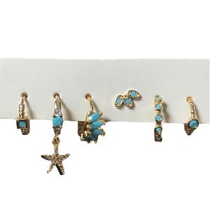 Mix and Match Earring Set | 6 pc variety earrings | Gift for her | Cartilage Piercing