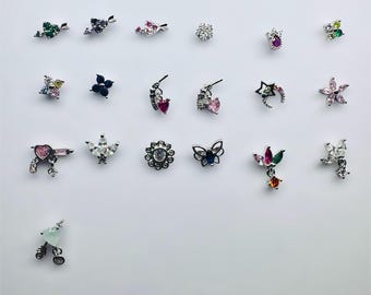 Nose Ring Studs | 20 gauge L Rod | Gold Plated Stainless Steel