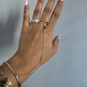 Hand Chain w/ Ring | Bracelet | Gold Plated