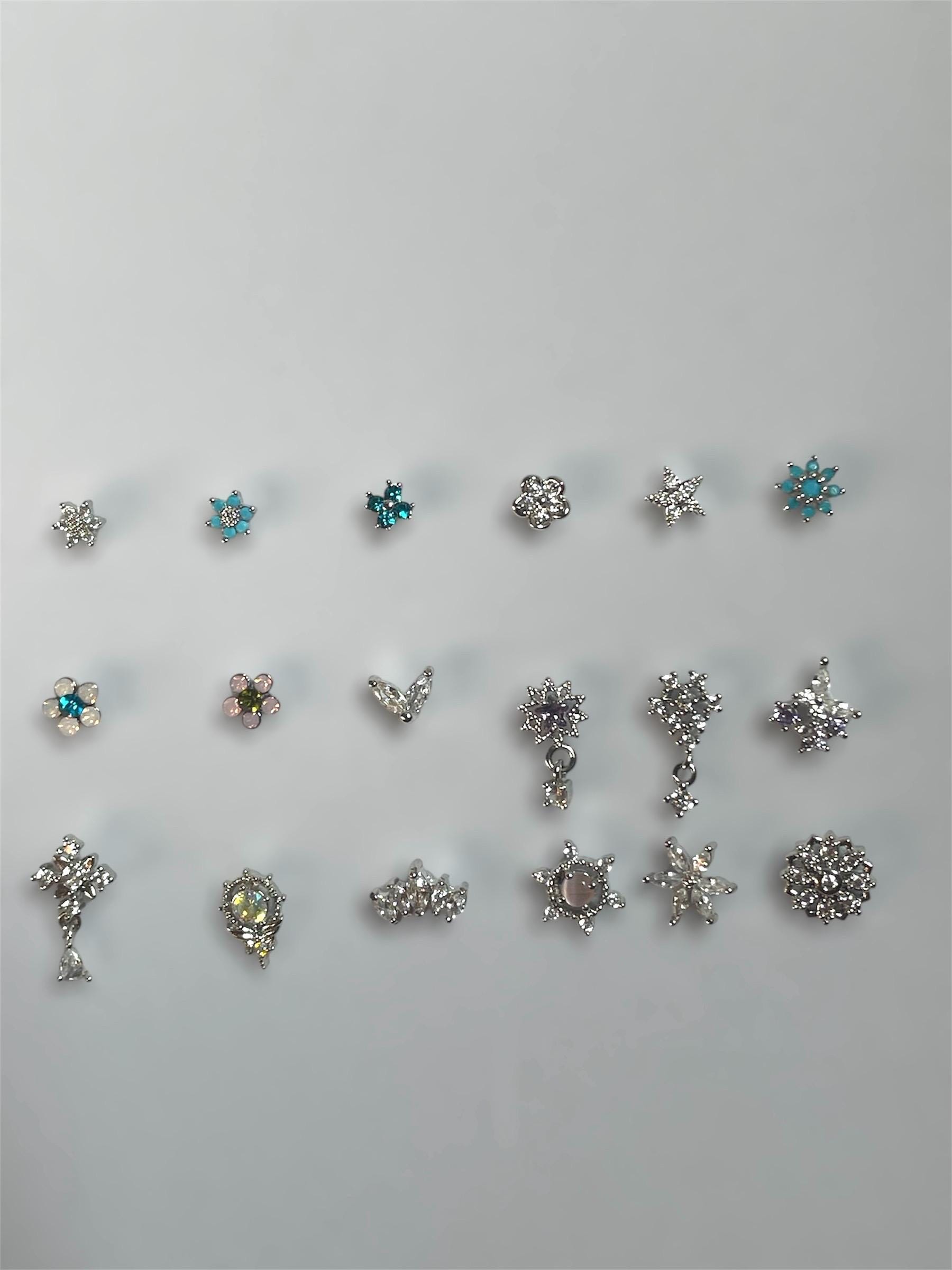 Anneau de nez tige en L en acier inoxydable | Épingle à nez couleur argent | Bijoux de narine de calibre 20