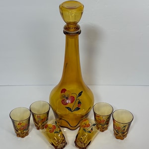 Mcm Glass Decanter - Etsy Canada