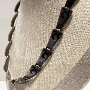 Vintage Taxco Mexico Sterling Silver Necklace - 925 Estate Jewelry