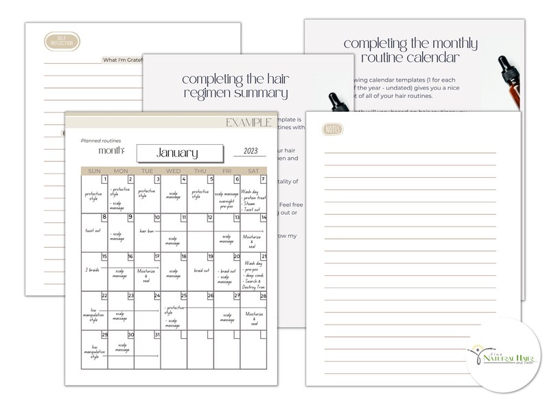 How to Take Care of Natural Hair - A Planner for Hair Growth and Hair ...