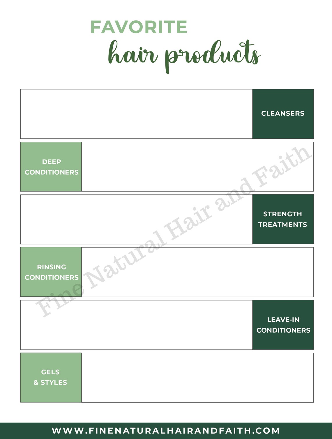 Hair Care Planner Printable Hair Care Journal and Beauty Etsy.de
