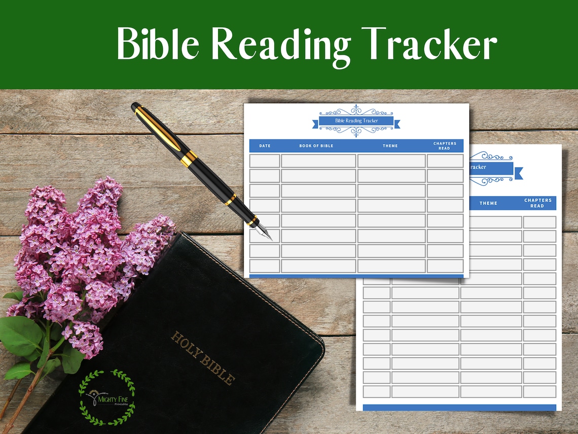Scripture Reading Tracker With Bible Reading Plans: Bible Reading Log ...