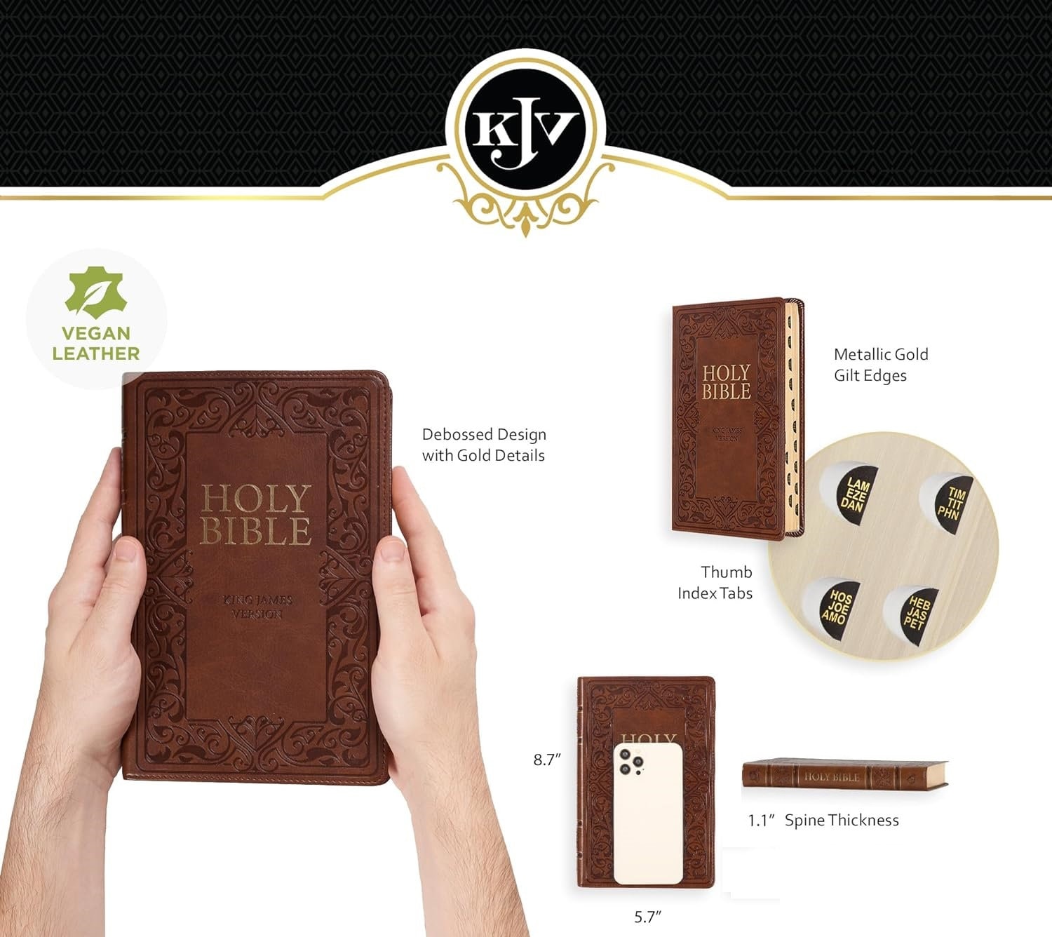 Personalized Name KJV HOLY BIBLE Custom Engraved Church Christian Gifts ...