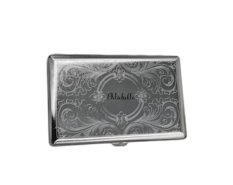 Antique Engraved 1920s Napier Sterling Silver Cigarette Case With Rare E-Z  OP Antique Sterling Silver Match Case, Stamped and Dated 1916