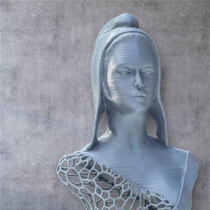 Grand Buste Marianne En Stucoplâtre - 47 Cm - Sculpture Française - Neuf