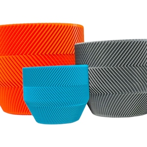 Geometric Spiral Planter - A Modern Twist on Minimalist Decor