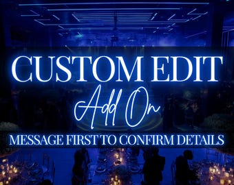 Custom Edit Add-On | Invitation Personalization Service | Template Text Changes & Rush