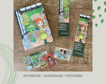 Notebook | Bookmark | Stickers Set: Gardener Potter