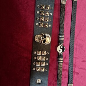 3-piece Gothic bracelet set