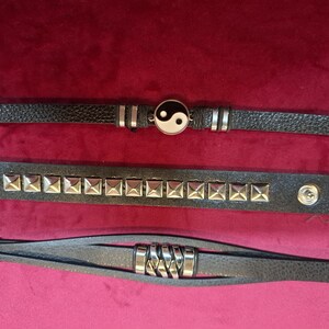 3-piece Gothic bracelet set