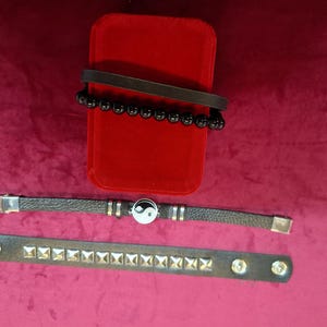 3-piece Gothic bracelet set