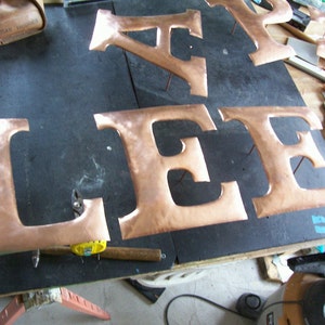 Copper Initial Copper Letter One Letter Only - Etsy