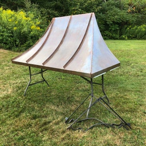Hand Hammered Custom Awning Final Balance plus shipping