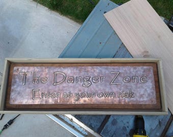 Personalized Hammered Copper Sign