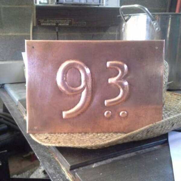Copper House Number Etsy