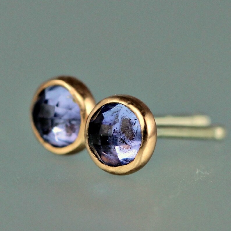 tanzanite earrings etsy