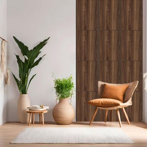 Geometric Wood Wall Panels for Living Room 3D Accent Wall Decor Symmetrical Line Art Wooden Cladding Modern Home Interior Design