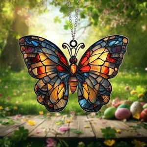 Butterfly Suncatcher Handmade Elegant Window Decor Unique Gift for Nature Lovers Perfect for Home, Garden, or Butterfly-Themed Spaces