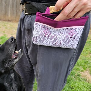 Custom Wedding Treat Bag with Belt, Quick-Access One-Handed Snack Pouch for Training Rewards