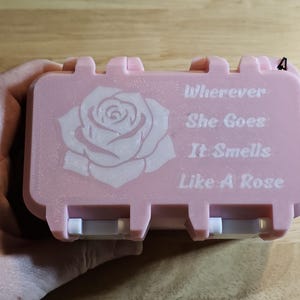 Personalized Pink Rose OOPS! Pet Emergency Kit, Portable Dog Cleanup Box, Puppy Accident Supplies