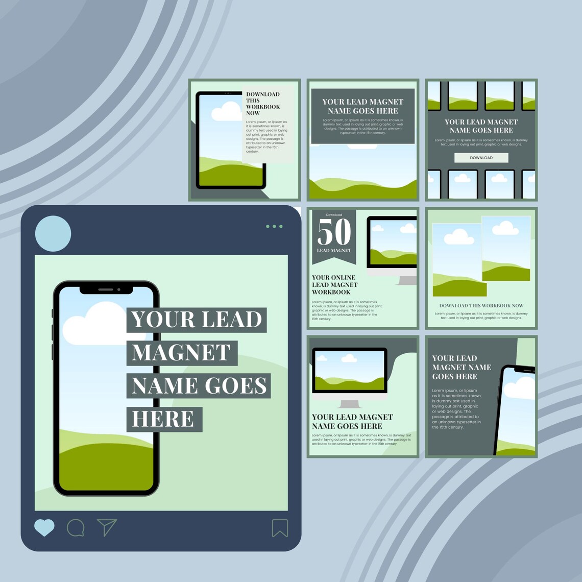 Instagram Lead Magnet Canva Template, Editable IG Template for Coaches ...