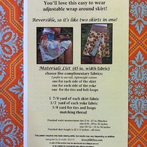 lovejill reversible wrap skirt pattern for women image 2