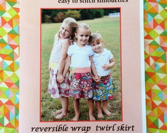 lovejill reversible wrap skirt sewing pattern for little girls sizes 2 - 5