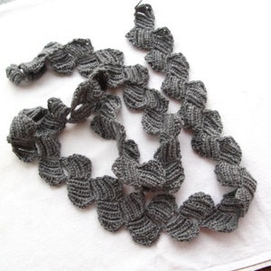 Crochet Pattern, Wrap Scarf Pattern, Crocheted Pattern, Lacy Scarf, ZigZag Crochet Scarf, Lariat Necklace image 8
